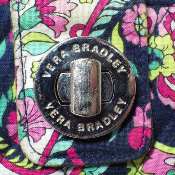 VERA BRADLEY TURNLOCK WALLET Petal Paisley - Picture 6 of 6